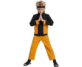 stroj-anime-manga-dla-dzieci-czarno-pomaranczowy-ninja-10-12-lat-151-cm