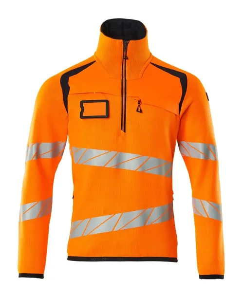 Bluza z dzianiny z krótkim zamkiem błyskawicznym ACCELERATE SAFE MASCOT [19