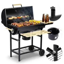 grill-weglowy-ogrodowy-beczka-z-kominem-xxl-polki-termometr-popielnik