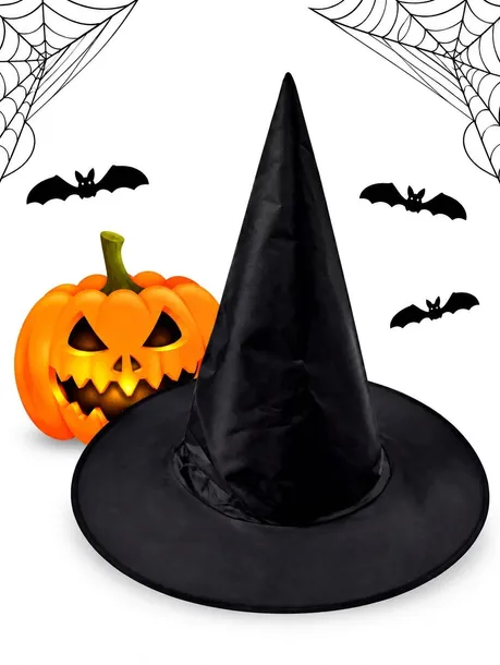 Czapka Halloween kapelusz czarownica wiedźma strój bal Harry Potter czarna