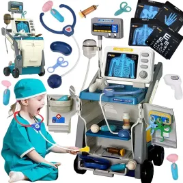 lekarz-doktor-zestaw-lekarski-na-wozku-ekg-rtg-zabawka-dla-dzieci-stetoskop