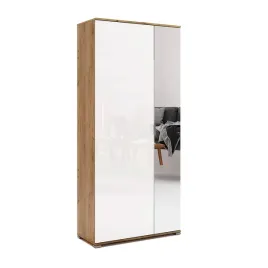 asti-as-113-wb-szafa-2-drzwiowa-z-lustrem-dab-craft-bialy-polysk