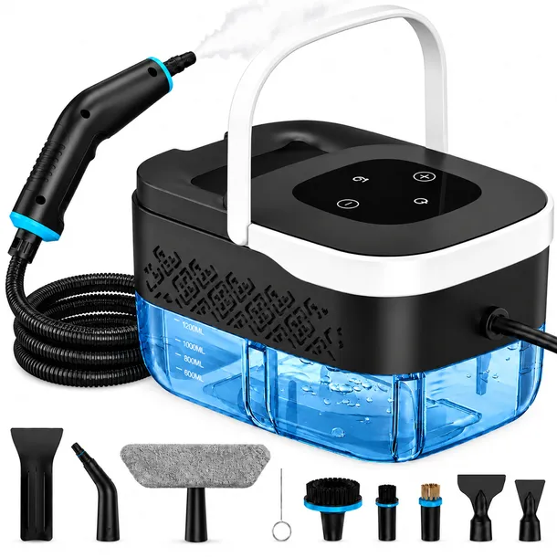 Mocna Myjka Parowa Mop Parowy Czyścik 2500W 4Bar Do Domu Okien Łazienki Fug