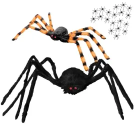 straszna-dekoracja-na-haloween-2x-gigantyczny-pajak-pajeczyna-20-paja