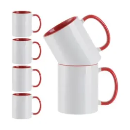 zestaw-6-kubkow-funny-330-ml-js-coating-z-czerwonym-wnetrzem-i-uszkiem-do-s