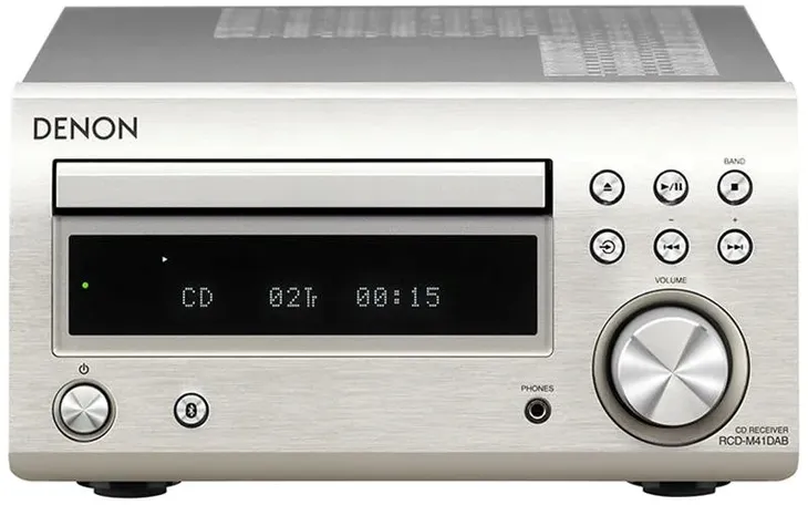 Denon RCD-M41DAB 2.1-kanałowy Bluetooth Srebrny