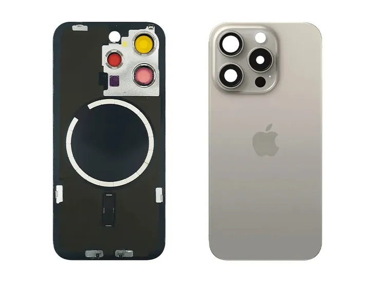 Szybka Tył Klapka Baterii z obiektywem Apple iPhone 15 Pro Natural