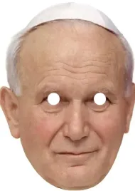 maska-papierowa-jan-pawel-ii-na-twarz-z-gumka