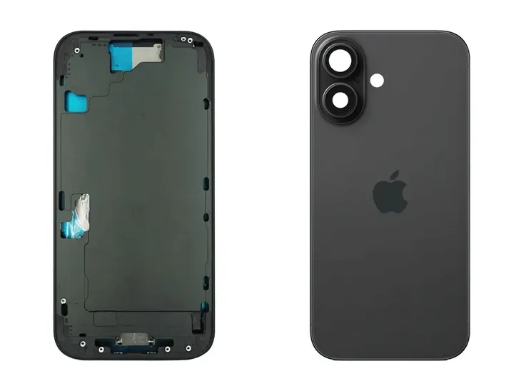 Korpus Ramka Obudowa Tył Apple iPhone 16 Czarny