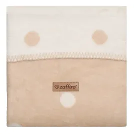 zaffiro-koc-bawelniany-bari-75x100cm-beige-w-kropki