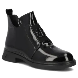 botki-damskie-jesienne-ocieplane-lakierowane-czarne-filippo-dbt7393
