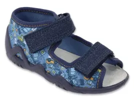 kapcie-dzieciece-befado-350p065-chlopiece-sandalki-na-rzepy-wygodne
