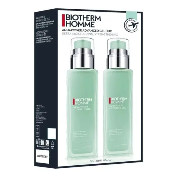 Biotherm Homme Aquapower Jumbo Advanced Gel 2x100ml Duo Pack
