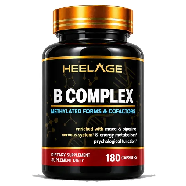 B-Complex Heelage, Metylowane Formy&Kofaktory 15 składników, ENERGIA - 180K