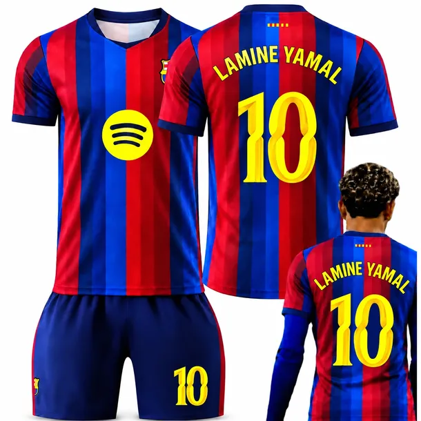KOMPLET PIŁKARSKI KOSZULKA LAMINE YAMAL FC BARCELONA WSZYSKIE ROZMIARY