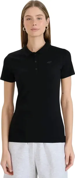Koszulka damska polo 4F F0768 czarna 4FWMM00TPTSF0768 20S rozm M