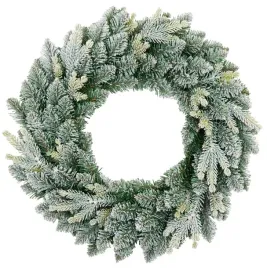 wianek-swiateczny-zielony-bialy-tworzywo-sztuczne-55-cm