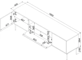 szafka-rtv-ef-kominek-czarny-tresse-180x40x545-kaszmir-mat