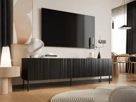 szafka-rtv-isla-200x40x60-czarny-mat