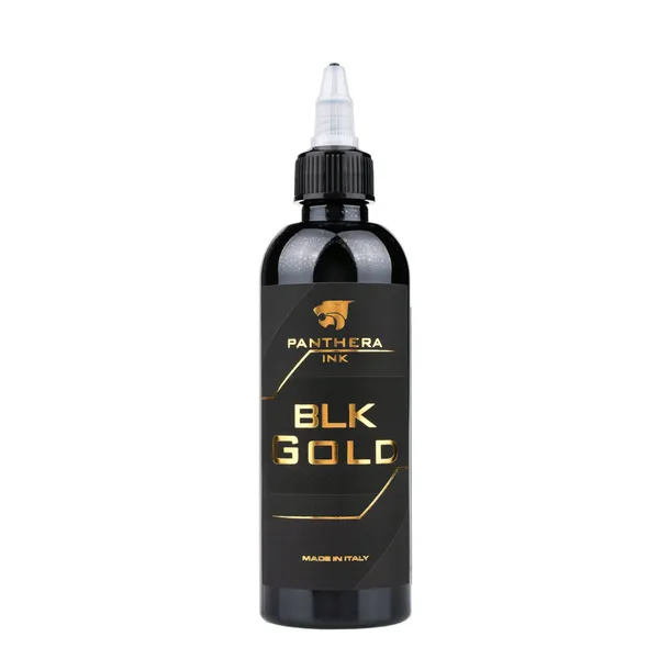 PANTHERA | BLACK GOLD | 150ml | Farba do tatuowania | Tusz | Czarna | REACH