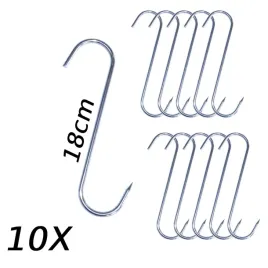 10x-nierdzewny-hak-wedzarniczy-pojedynczy-do-wedzenia-wedlin-4-mm-18-cm
