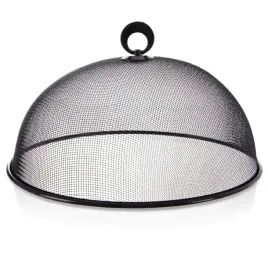 klosz-do-zywnosci-metalowy-czarny-siatka-30-cm