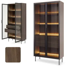 duza-witryna-stojaca-2d-z-ukrytymi-szufladami-loft-dab-czarny-szklo-led