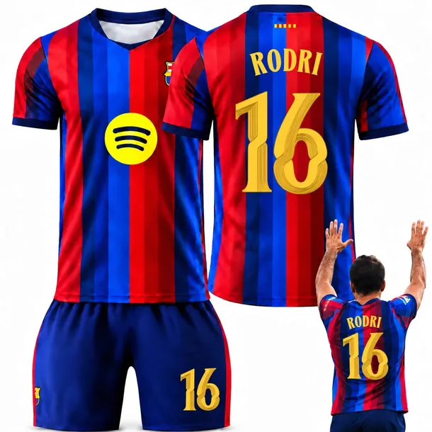 KOMPLET PIŁKARSKI KOSZULKA RODRI RODRIGO FC BARCELONA WSZYSKIE ROZMIARY