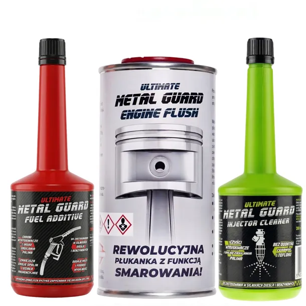 Metal Guard Zestaw Płukanka Flush Cleaner Wtryski i Fuel DPF/FAP Czyści