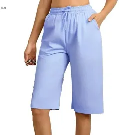 spodnie-bermudy-letnie-100percent-niebieskie-z-kieszeniami-i-sciagaczem-xl