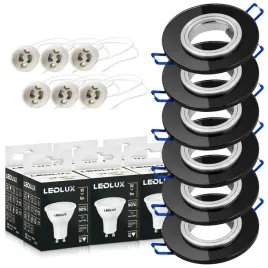 zestaw-6-sztuk-okraglych-szklanych-opraw-halogenowych-w-kolorze-czarnym-wraz-z-zarowkami-gu10-led-o-mocy-45w-i-mozliwoscia-wyboru-3-barw-swiatla