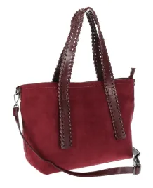 torebka-damska-a4-shopper-zamszowa-torba-na-ramie-z-paskiem-mc788-bordowa