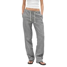spodnie-damskie-zara-dlugie-lniane-proste-szare-r-xxl