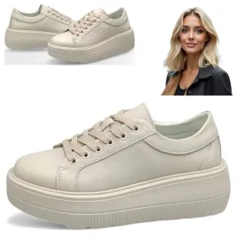 damskie-polbuty-skora-40-evento-bez-sportowe-modne-wygodne-gruba-podeszwa