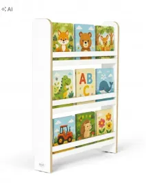 regal-na-ksiazki-dla-dzieci-biblioteczka-8060-bsh-63-bialy
