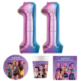 talerzyki-kubeczki-serwetki-38el-k-pop-demon-hunters-balony-na-11-urodziny