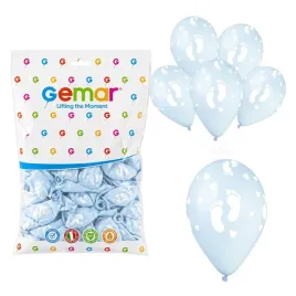 balony-na-baby-shower-klasyczne-dzieciece-stopki-blekitne-13-zestaw-50szt