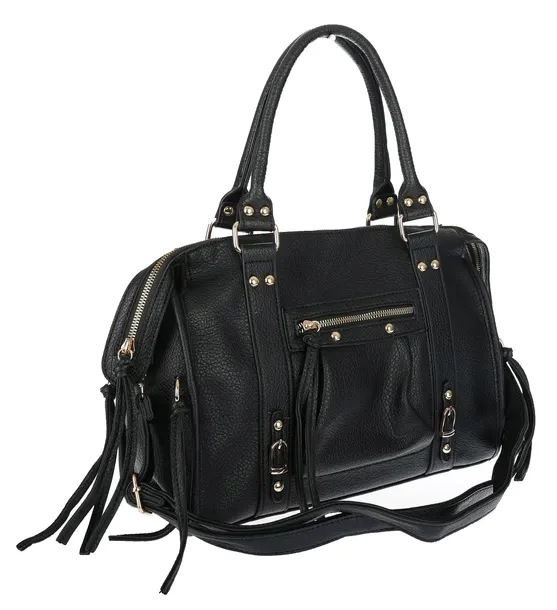 Torebka damska shopper A4 kuferek elegancka torba do pracy HJ812 Czarna