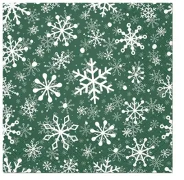 serwetki-christmas-snowflakes-green-papierowe-zielone-33x33-cm