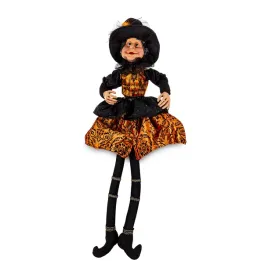 figurka-czarownica-czarny-pomaranczowy-89x40x30