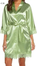 szlafrok-satynowy-kimono-z-koronka-zielony-dekolt-v-xs