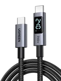 kabel-przewod-usb-c-pd-3-1-240w-5a-3m-czarny-oplot-wyswietlacz-ugreen