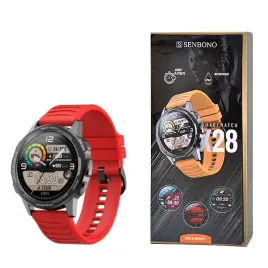 zegarek-sportowy-smartwatch-senbono-x28-czerwony