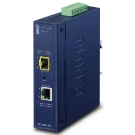 planet-industrial-1-port-konwerter-sieciowy-wewnetrzny-niebieski