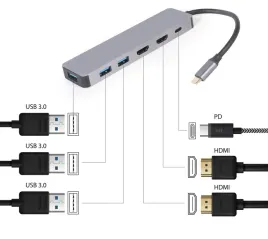 gembird-multi-adapter-usb-typ-c-3w1-15cm