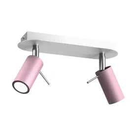 lampa-sufitowa-preston-2x-mini-gu10-rozowy-bialy-eko-light