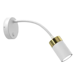 kinkiet-flex-joker-1xgu10-bialy-zloty-eko-light