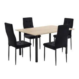 zestaw-stol-lugano-120x80-blat-sonoma-nogi-czarne-4-monako-czarne-welur