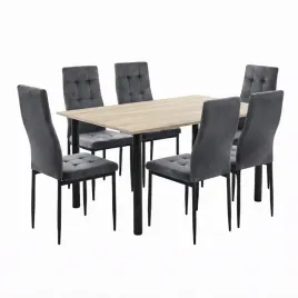 zestaw-stol-lugano-120x80-blat-sonoma-nogi-czarne-6-monako-szarych-welur