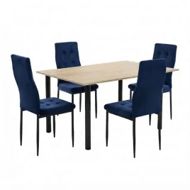zestaw-stol-lugano-120x80-blat-sonoma-nogi-czarne-4-monako-granat-welur